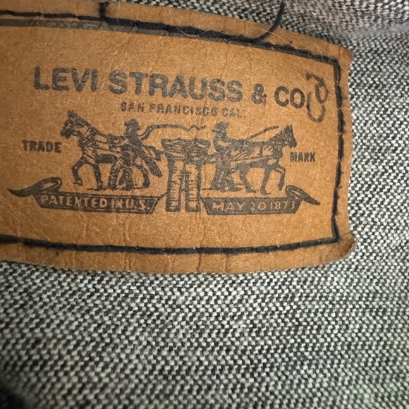 Levi Strauss Type 3 Trucker Jacket Black Denim Womens M with Hand Warmers, Sz M - Picture 6 of 7